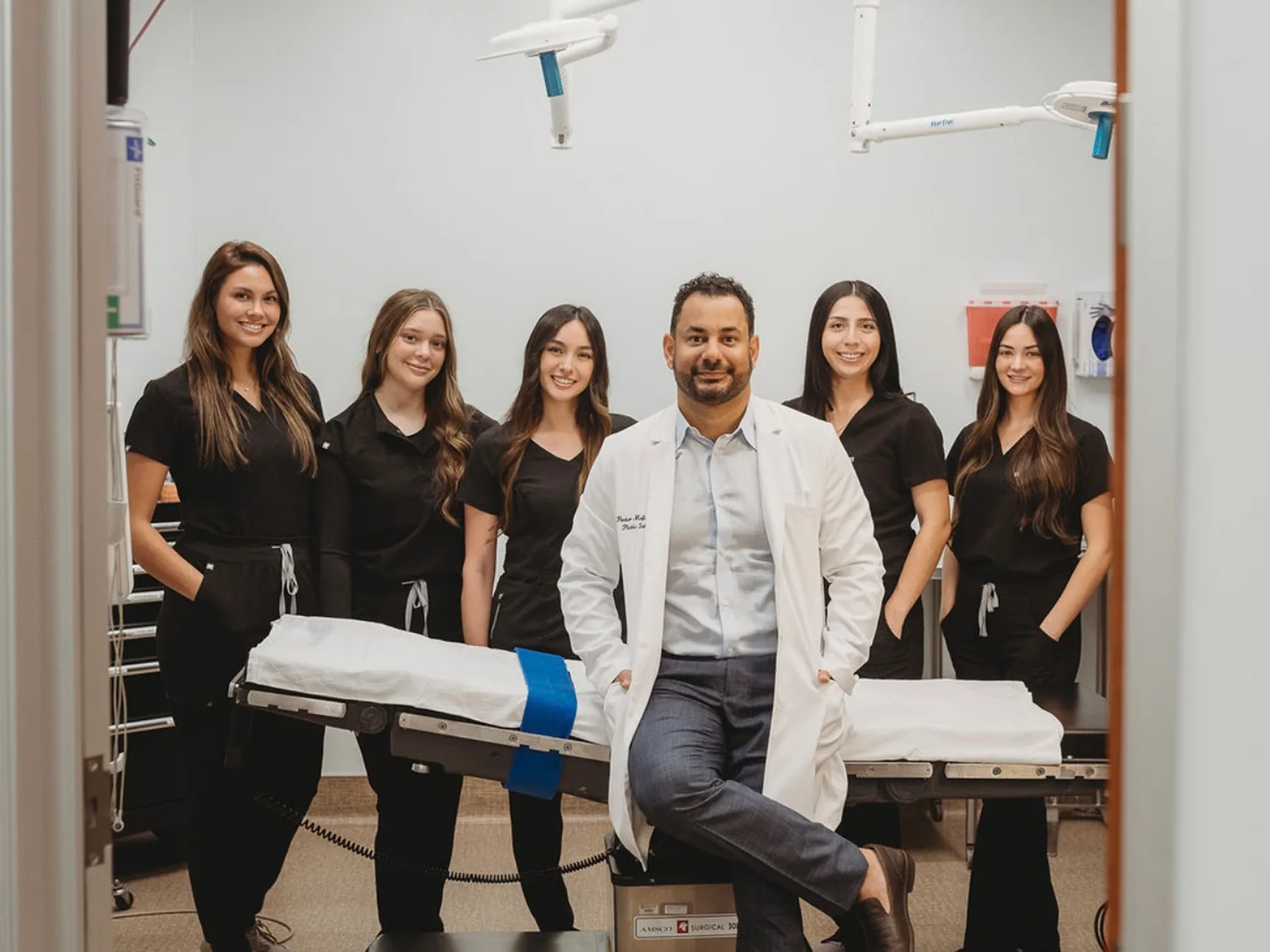 The surgical team in the operating room at Mafi Surgery Center