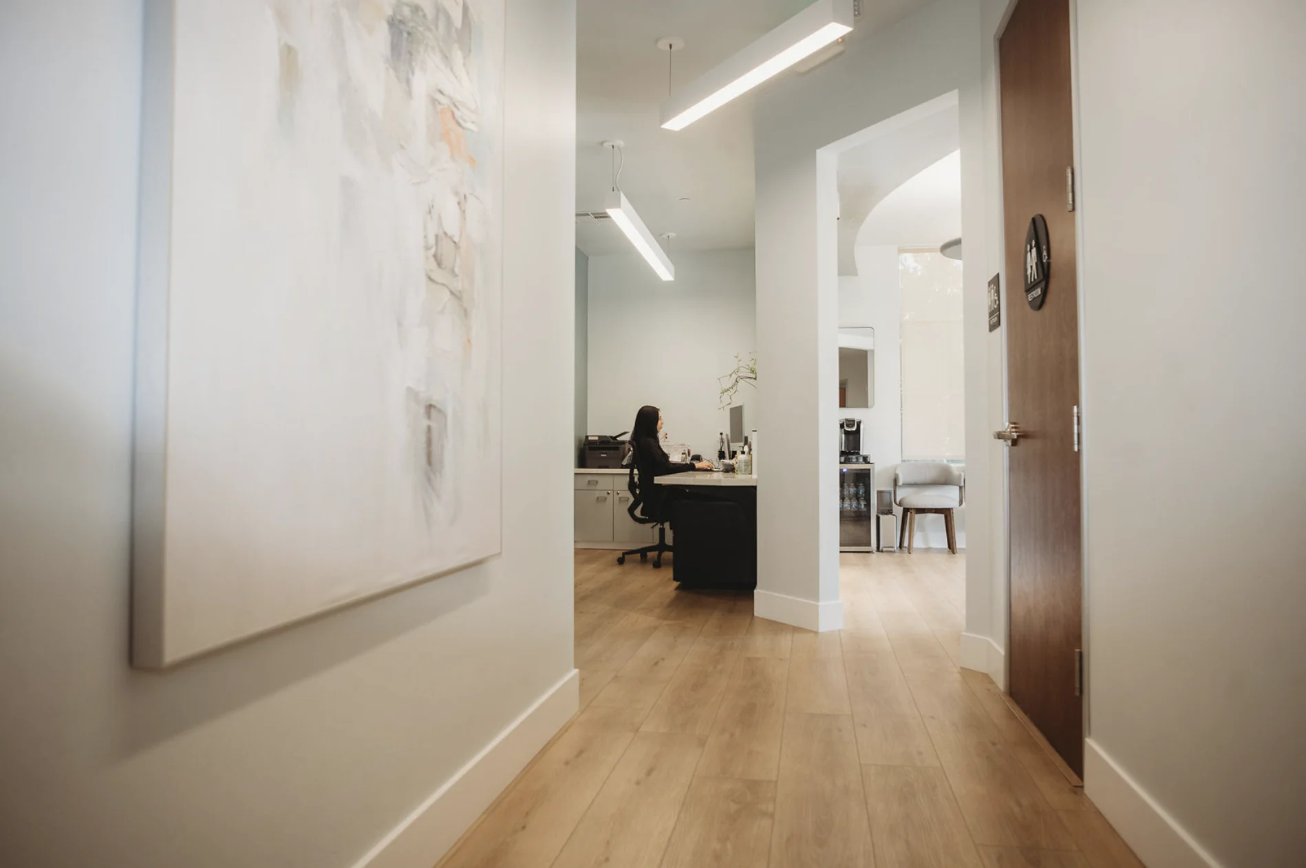 A corridor inside Mafi Surgery Center in Fresno