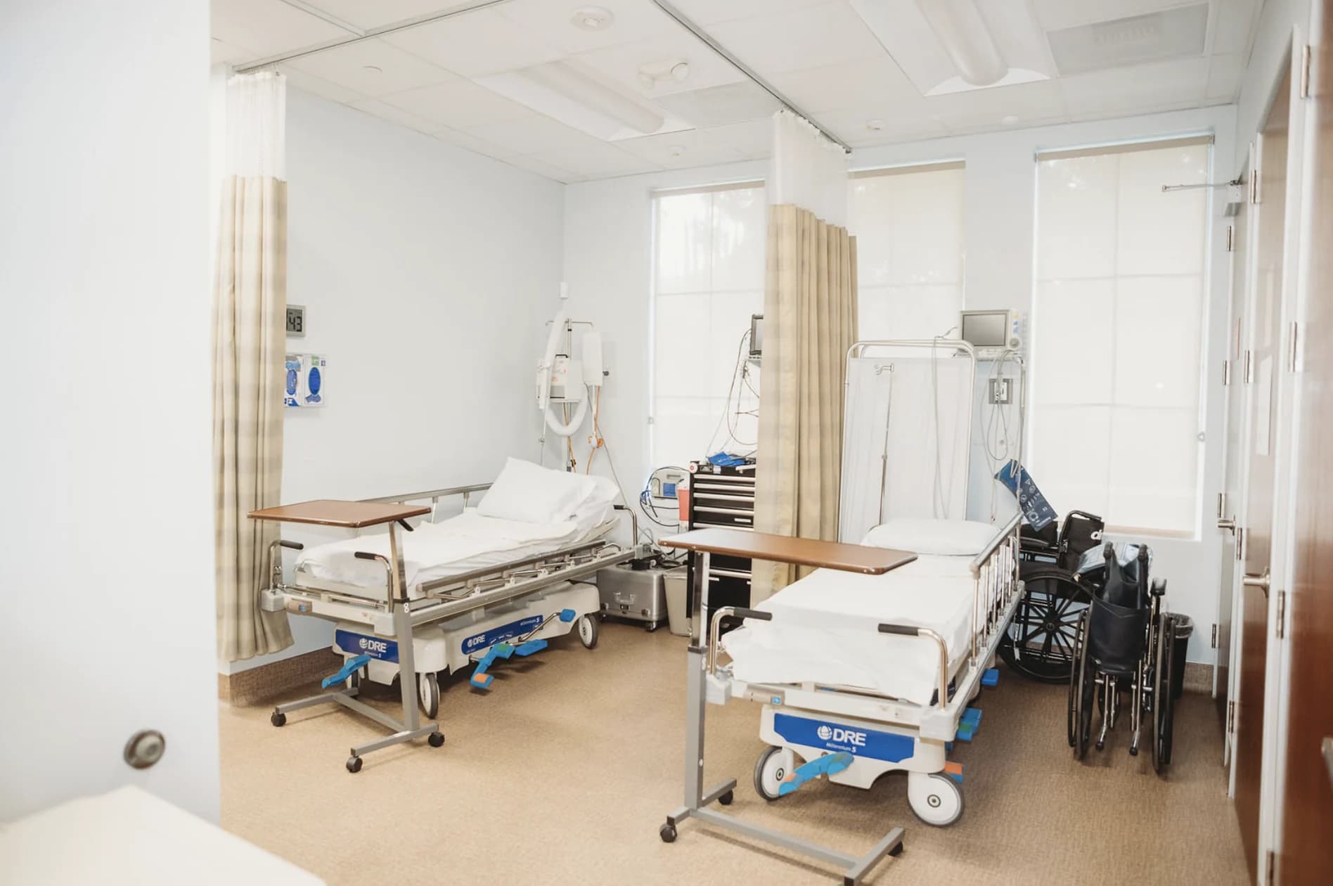 A pre-operative bay inside Mafi Surgery Center in Fresno
