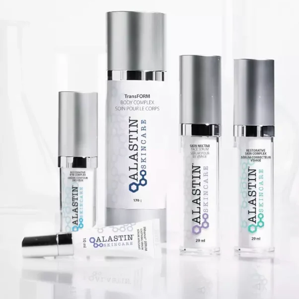 Alastin Skincare products from the practice’s medical-grade range